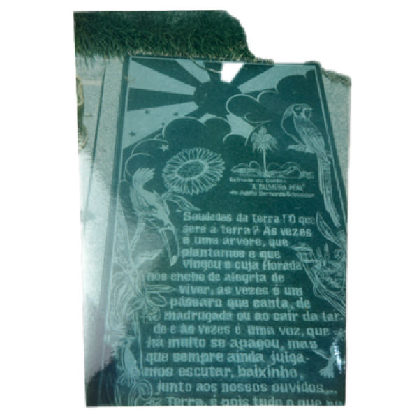 IMG_2137 Lápide com trecho do conto de A Palmeira Real, de Adolfo Bernardo Schneider